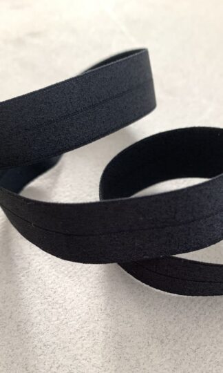 Резинка для окантовки (косая бейка) Черный ширина 1,5см (art.Т118)